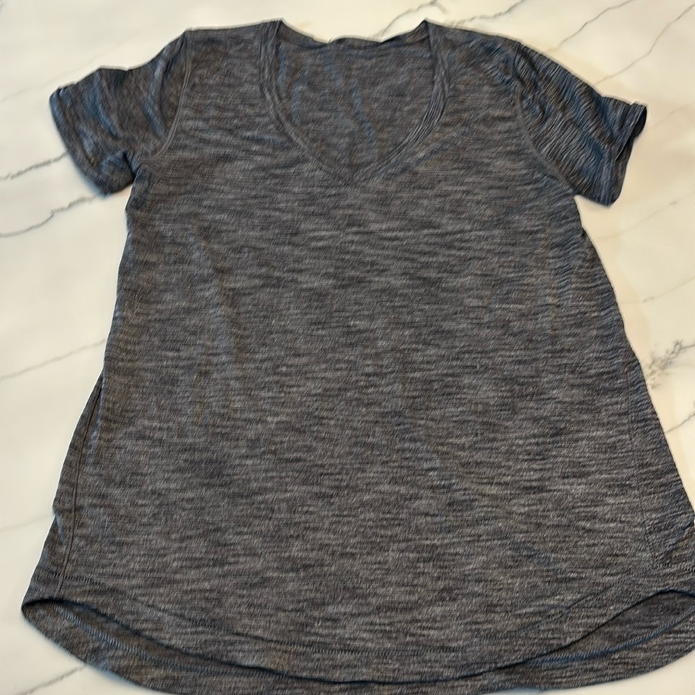 Lululemon What the sport t shirt- heathered black